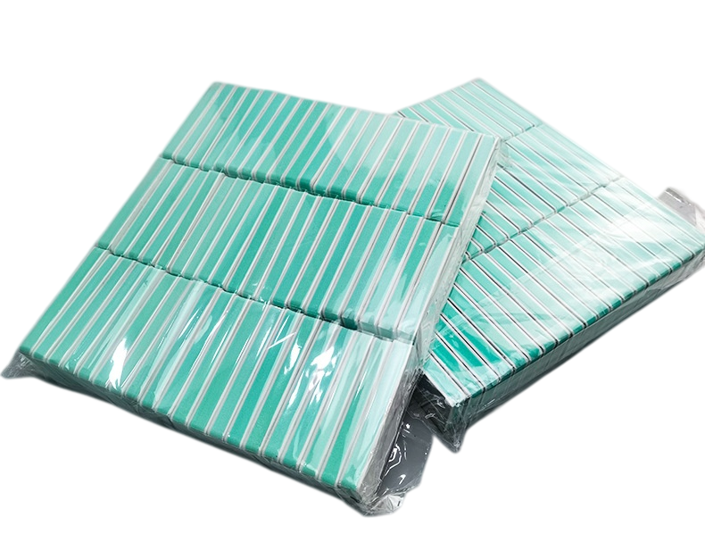 Handheld double-sided polishing board with 3 grit sizes.，wholesale beauty tools