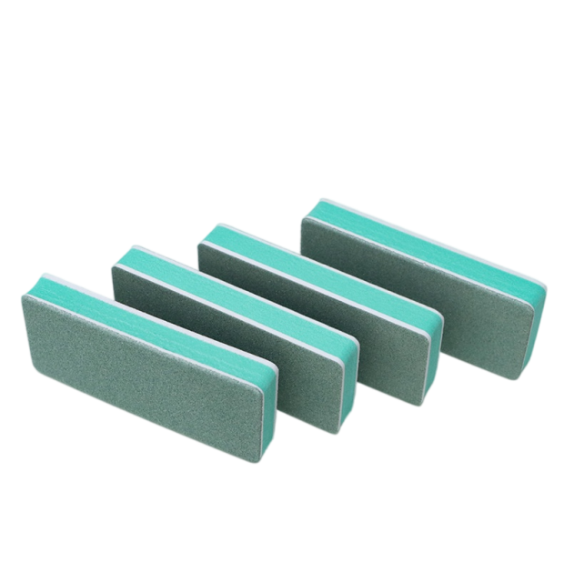 Handheld double-sided polishing board with 3 grit sizes.，wholesale beauty tools