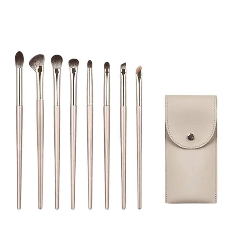 5Pcs Golden Synthetic Eye Makeup Brush Set，wholesale beauty tools