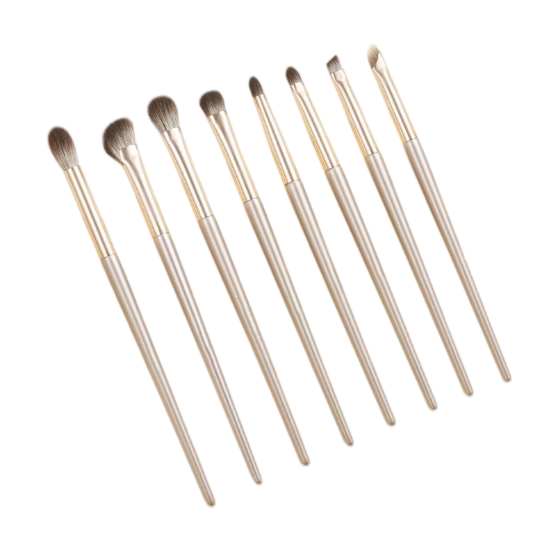 5Pcs Golden Synthetic Eye Makeup Brush Set，wholesale beauty tools