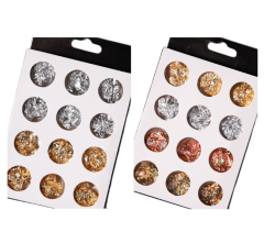 12 Boxes Metallic Foil Sheets for Nail Decoration，wholesale beauty tools
