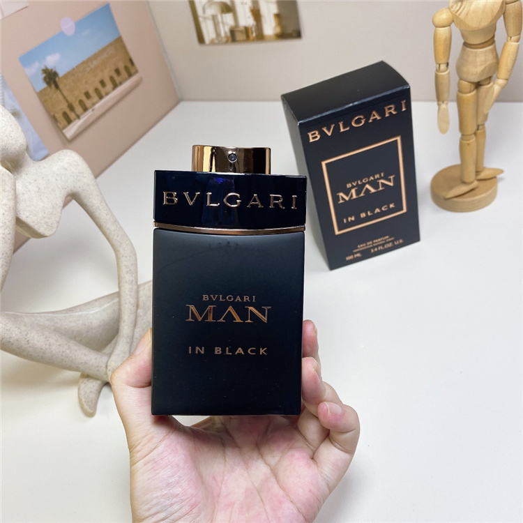 BVLGARI Man In Black 100ml EDP | Luxury Tuberose Leather Long-Lasting Men's Perfume