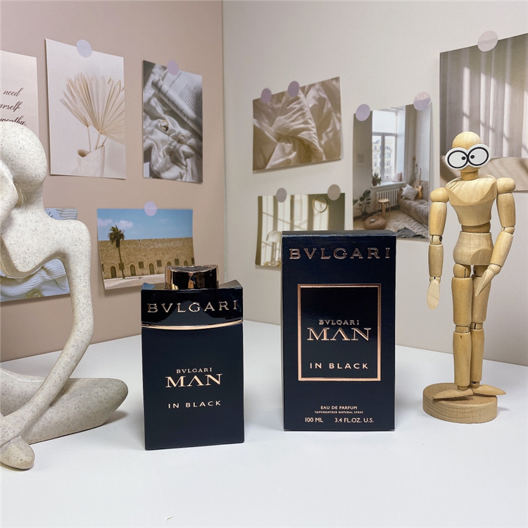 BVLGARI Man In Black 100ml EDP | Luxury Tuberose Leather Long-Lasting Men's Perfume