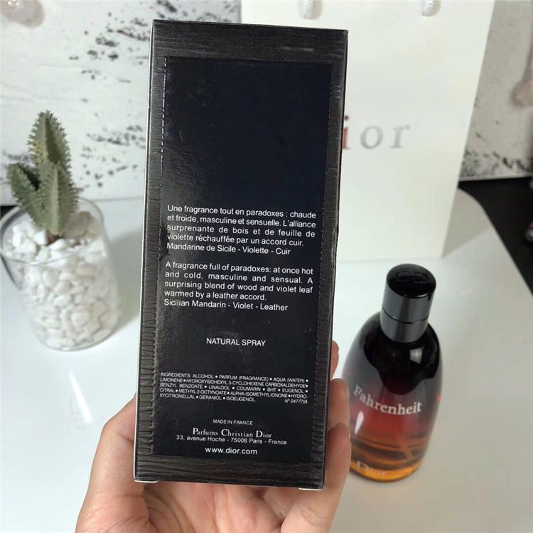 Christian Dior Fahrenheit Men's EDT 100ml | Woody Floral Musk Fragrance
