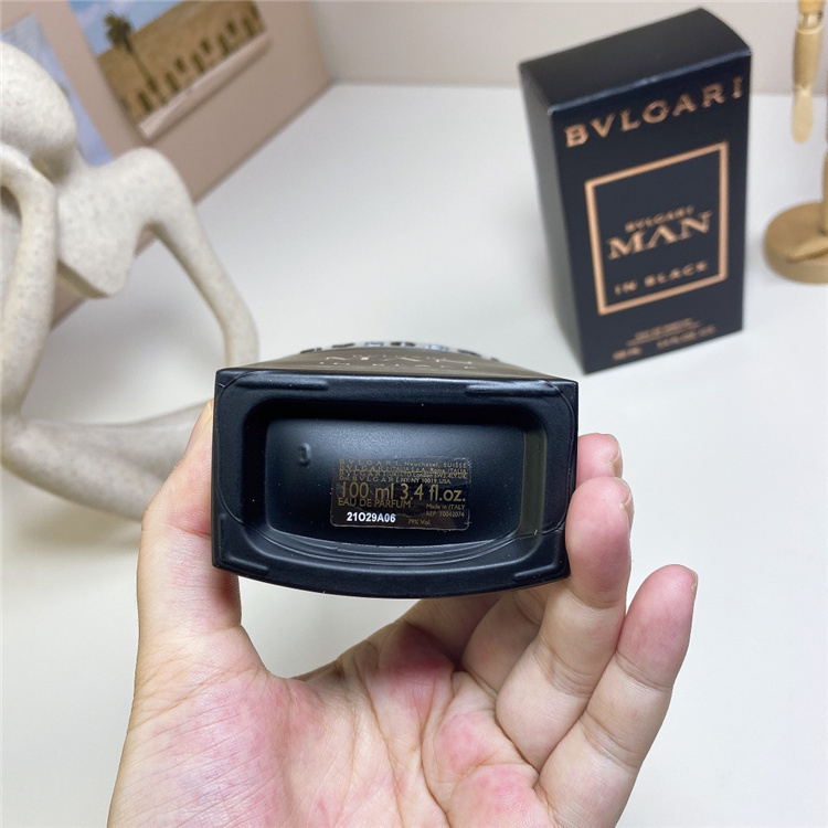 BVLGARI Man In Black 100ml EDP | Luxury Tuberose Leather Long-Lasting Men's Perfume