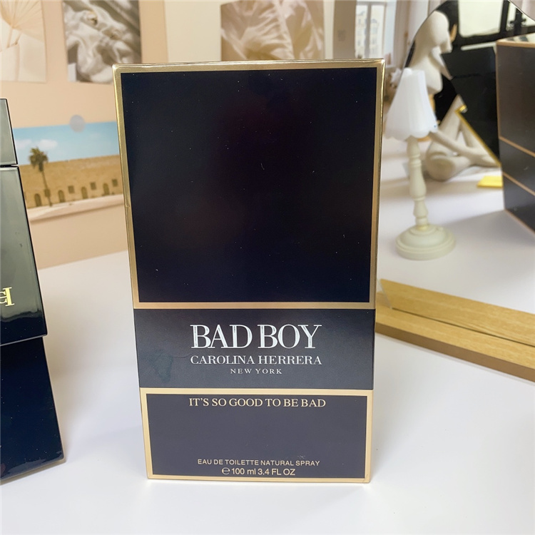 Carolina Herrera BAD BOY 100ml EDP | Men's Bergamot Pepper Sage Cedarwood Tonka Bean Oriental Spicy Fragrance