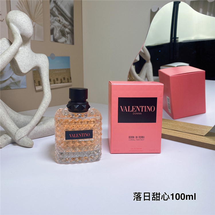 Valentino Donna Born In Roma Coral Fantasy 100ml EDP | Women's Kiwi Brazilian Orange Jasmine Rose White Musk Cedar Fruity Floral Perfume