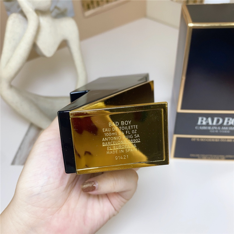 Carolina Herrera BAD BOY 100ml EDP | Men's Bergamot Pepper Sage Cedarwood Tonka Bean Oriental Spicy Fragrance