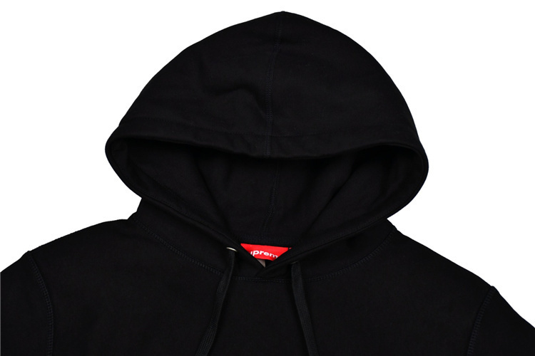 Supreme 22FW Satin Appliqué Hoodie | Premium Brushed Fleece Pullover Streetwear Logo Sweatshirt