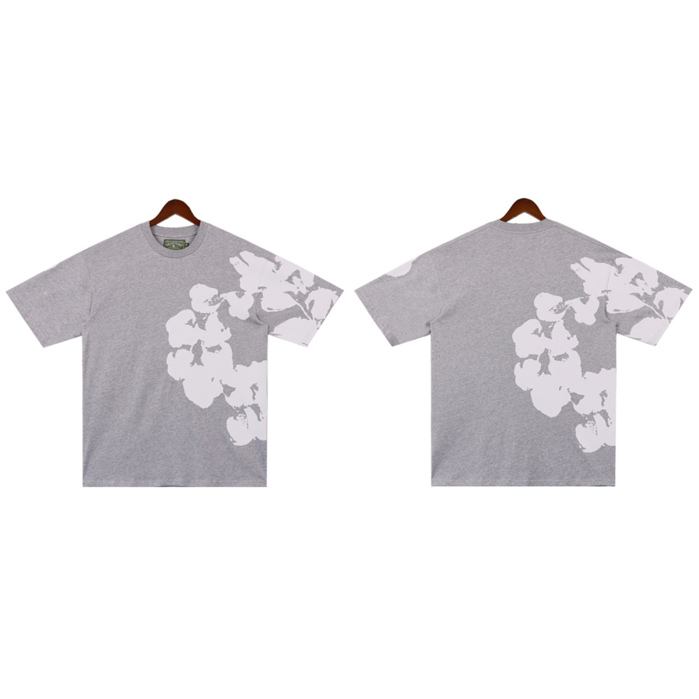 DENIM TEARS The Cotton Wreath Sweatsuit | Unisex 100% Cotton Puff Print Short Sleeve 2-Piece Set