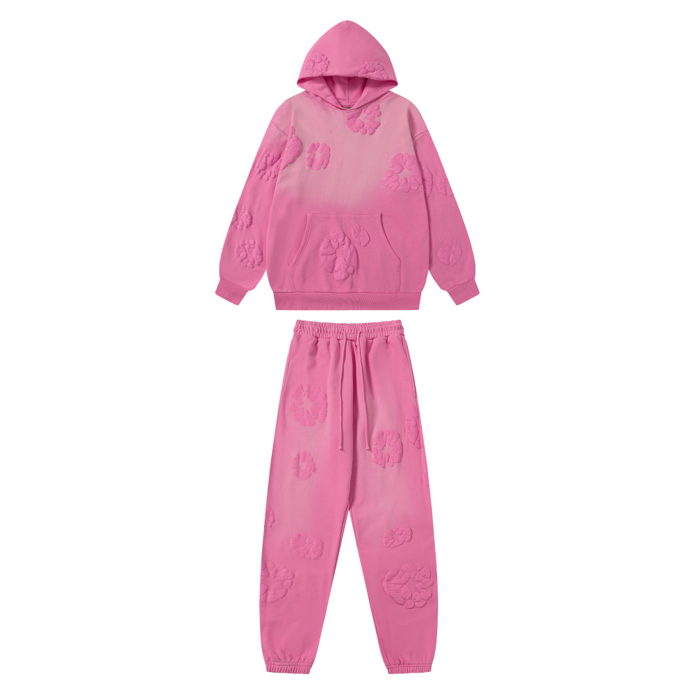 1. DENIM TEARS Kapok Flower Tracksuit | 380GSM Premium Terry Fabric Unisex Streetwear Set 2026 New