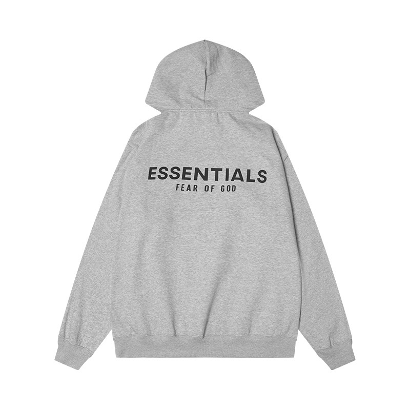 Fear of God Essentials Hoodie, Unisex Oversized Fleece Hooded Sweatshirt with Logo