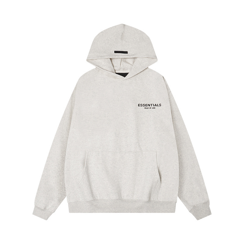 Fear of God Essentials Hoodie, Unisex Oversized Fleece Hooded Sweatshirt with Logo
