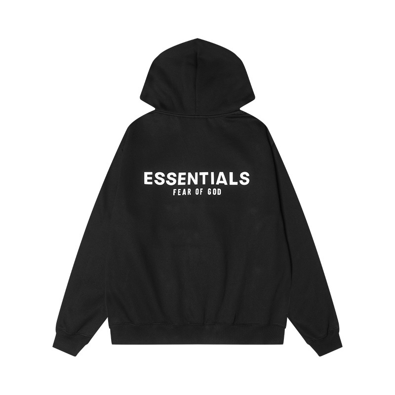 Fear of God Essentials Hoodie, Unisex Oversized Fleece Hooded Sweatshirt with Logo