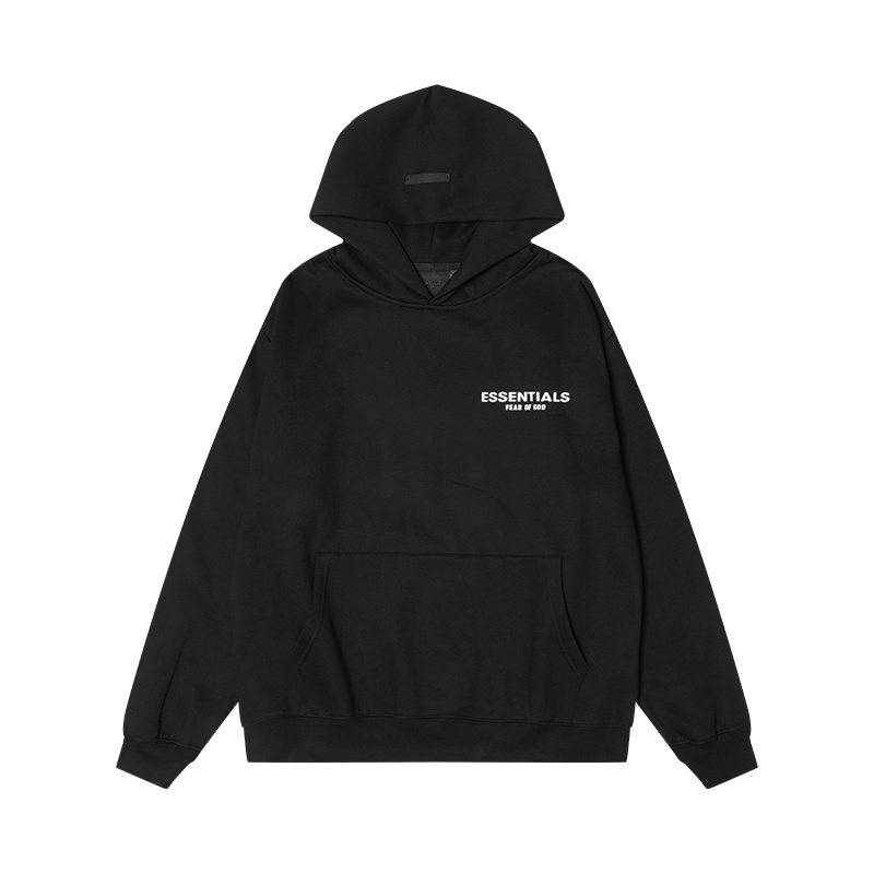 Fear of God Essentials Hoodie, Unisex Oversized Fleece Hooded Sweatshirt with Logo