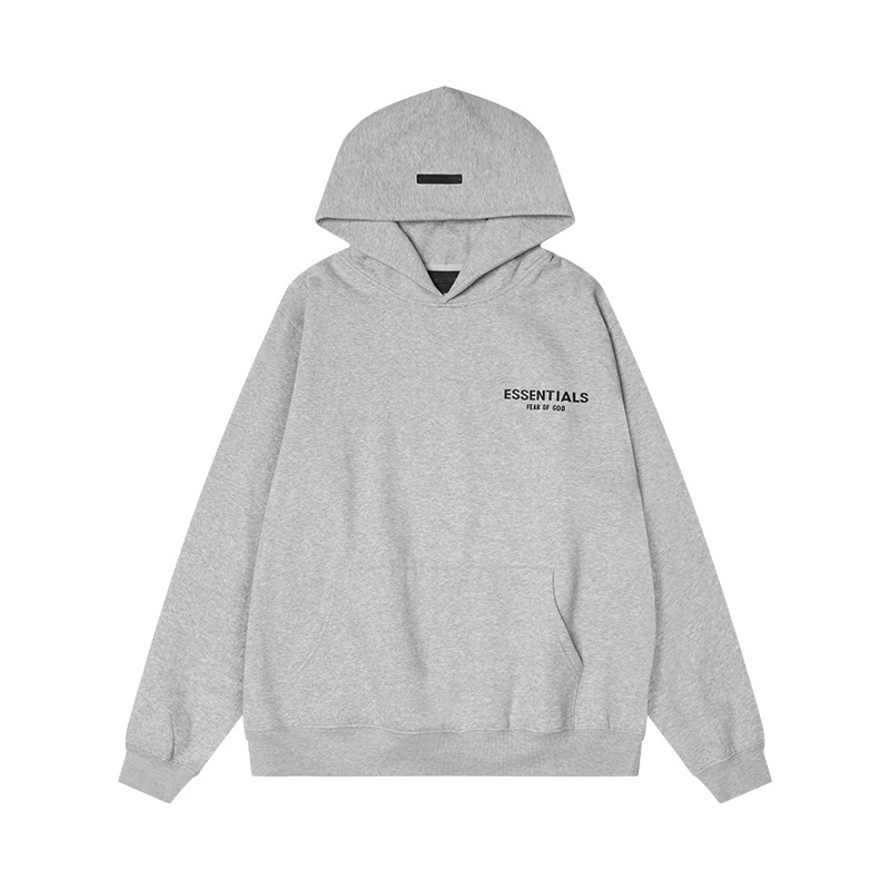 Fear of God Essentials Hoodie, Unisex Oversized Fleece Hooded Sweatshirt with Logo