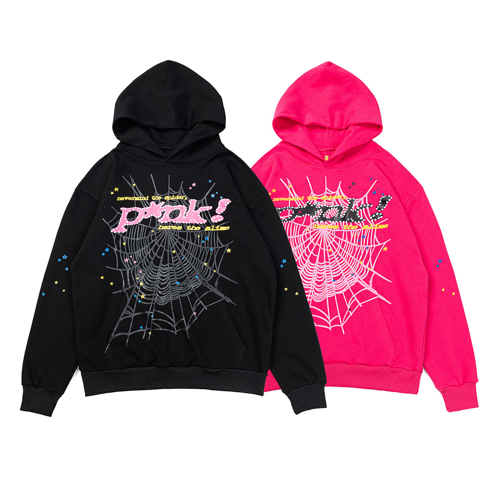 Sp5der Logo Print Casual Hoodie for Men Women Fashion Streetwear Long Sleeve Sweatshirt Hip Hop Style Pullover Tops