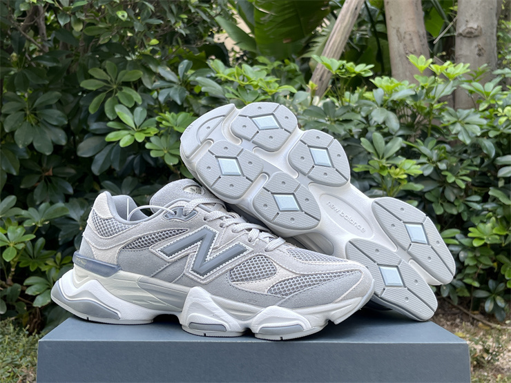 New Balance NB 9060 Grey Chunky Stylish Athletic Shoes, Comfortable Mid Top Daily Streetwear Fashion Sneakers for Men