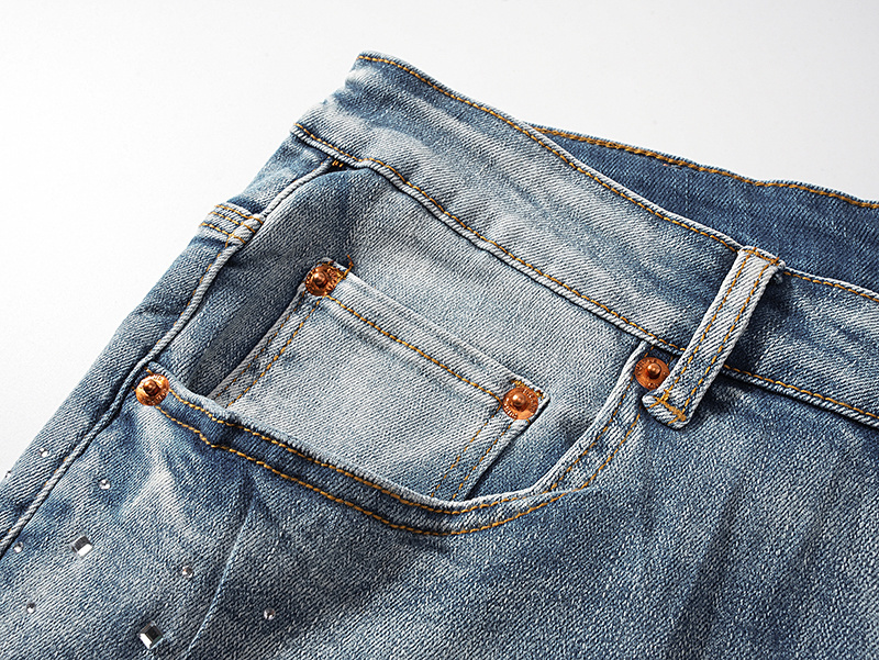 PURPLE JEANS Classic Denim Trousers Comfort Stretch Daily Wear Pants