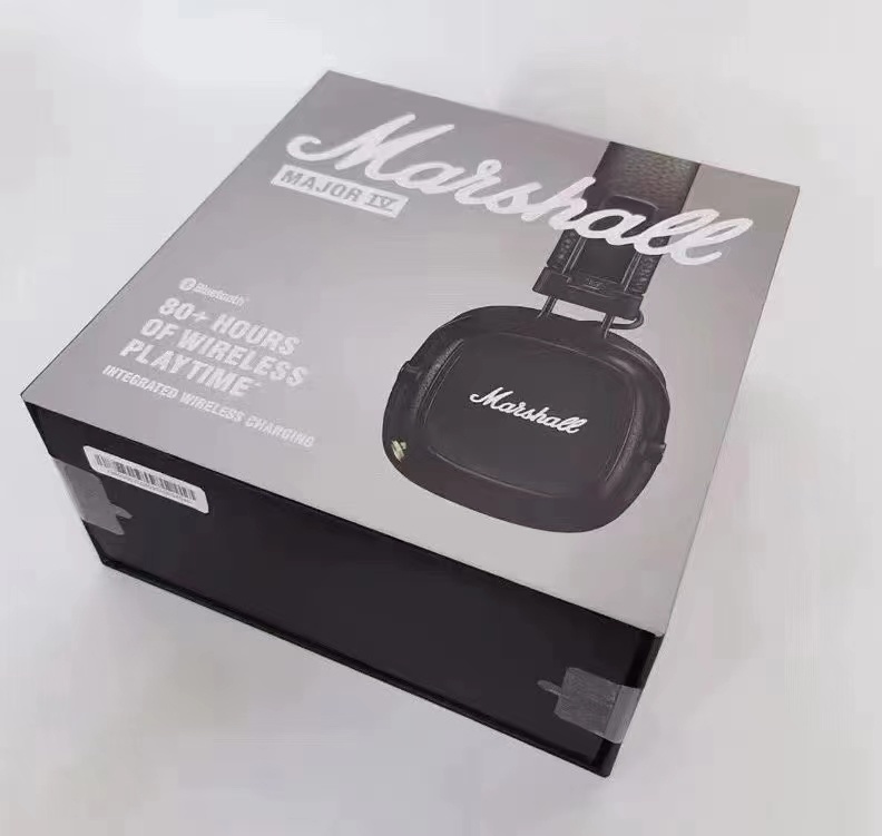 Marshall Major IV Retro Over-Ear Headphones, Wired & Wireless Bluetooth Stereo Headset, Hi-Fi Clear Sound Fashion Stylish Earphones with Built-in Mic for Daily Music