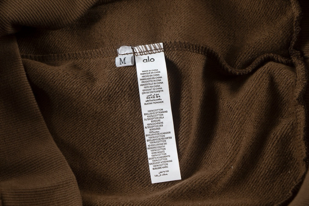 ALO Logo Hoodie for Women Casual Long Sleeve Soft Fleece Drawstring Hooded Sweatshirt with Pocket