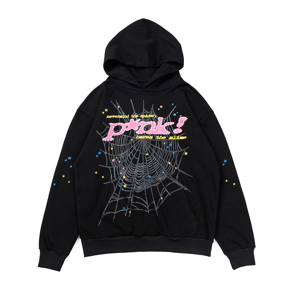 Sp5der Logo Print Casual Hoodie for Men Women Fashion Streetwear Long Sleeve Sweatshirt Hip Hop Style Pullover Tops