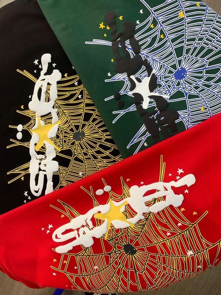 Sp5der Classic Logo Graphic Tee Casual Everyday Wear Short Sleeve Cotton T-Shirt