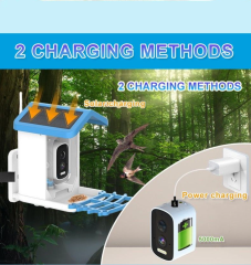 Smart Bird Feeder with Camera Solar Powered Waterproof for Garden Bird Watching Camera