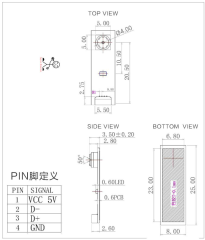 SANSETECH OV7675 0.3MP MINI Laptop Camera Module