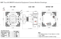 8MP True 4K IMX678 Industrial Equipment Camera Module