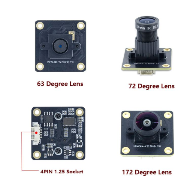 OV7725 480P 0.3MP 60FPS HD USB Camera Module For Qr Code Scanner Machine