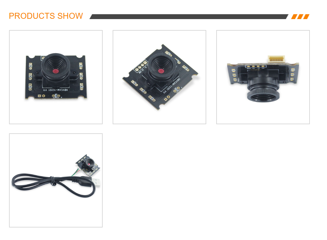 SANSETECH GC0308 0.3M Pixel HD CMOS QR Code Scanner Camera Module