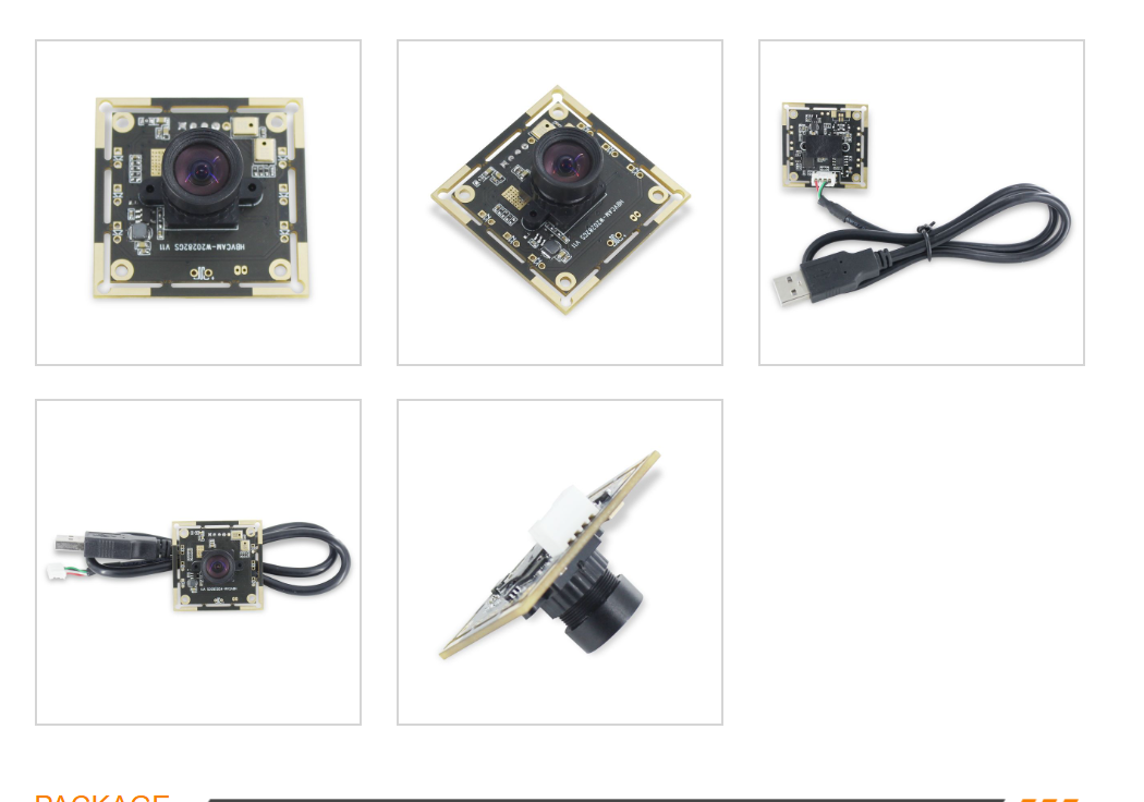 HBVCAM OV9281 1MP HD 120FPS Black and White USB Global Shutter Camera Module