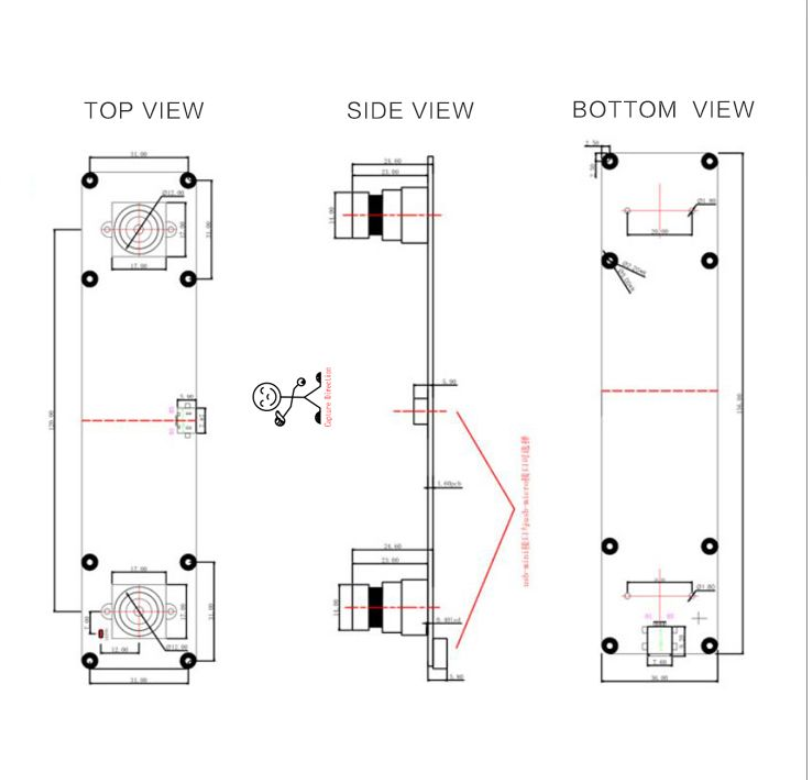 Best Quality 1.3 Mega Pixel HD Dual Lens 3D Synchronous Ov9750 (1/3 ) Sensor Interface Usb2.0 Cmos Camera Module