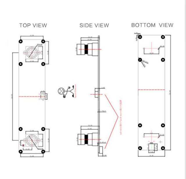 Best Quality 1.3 Mega Pixel HD Dual Lens 3D Synchronous Ov9750 (1/3 ) Sensor Interface Usb2.0 Cmos Camera Module
