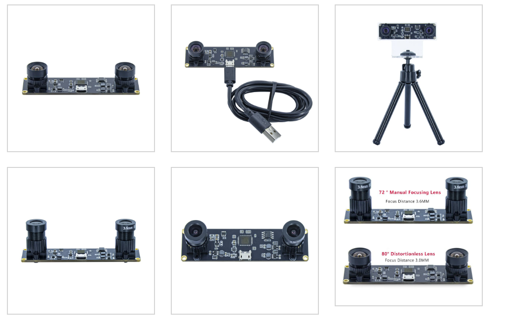 HBVCAM OV4689 4M Pixel HD Dual Lens 3D Synchronous CMOS Camera Module