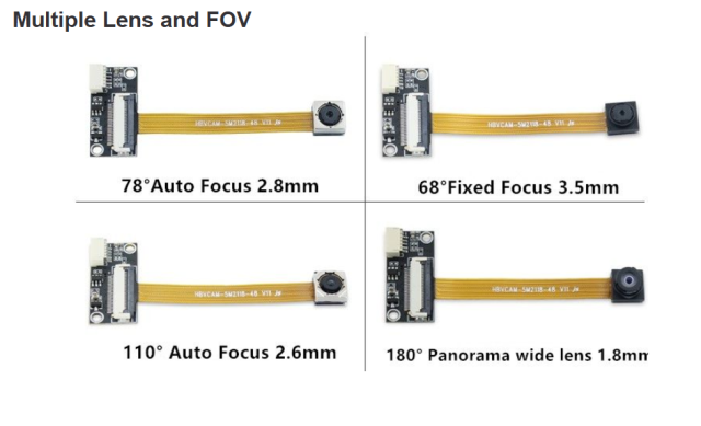 HBVCAM OV5693 5MP 2K 5 megapixel 2K soft and hard board flexible structure embedded device built-in camera module