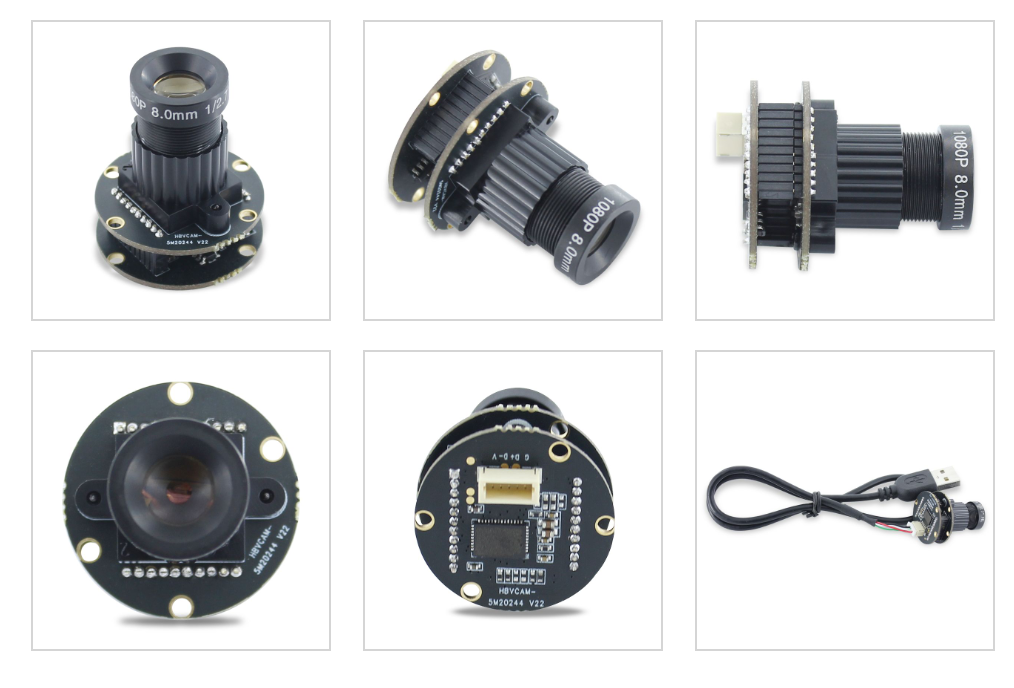 HBVCAM PS5520 5Megapixel 2K Cylindrical Pipeline Industrial Equipment