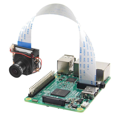 Raspberry Pi Camera Module with Automatic IR-Cut Night Vision Camera 5MP 1080p HD Webcam for Raspberry Pi 3 Model B