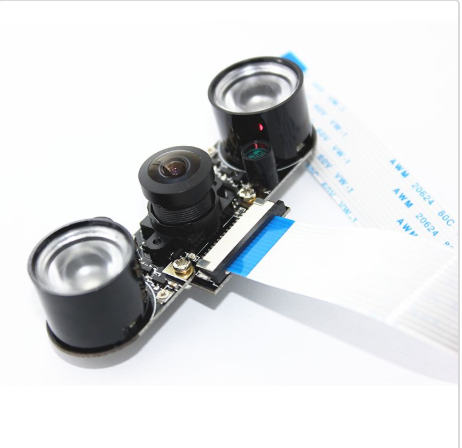 Raspberry Pi Camera Module Adjustable-focus Wide-angle lens with Infrared LED Supports Night Vision OV5647 For Pi 3B/2B/A+/B+/B