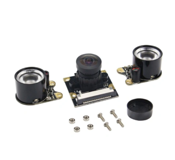 Raspberry Pi Camera Module Adjustable-focus Wide-angle lens with Infrared LED Supports Night Vision OV5647 For Pi 3B/2B/A+/B+/B