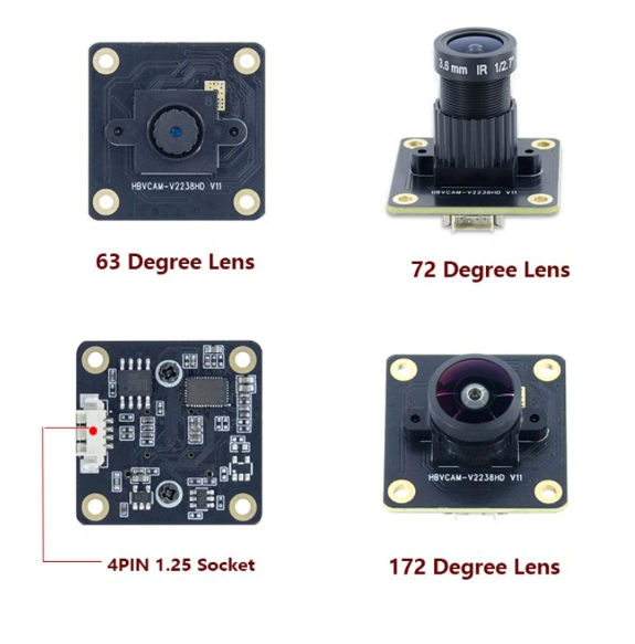 SANSETECH OV7725 480P 0.3MP 60FPS HD USB Camera Module For Qr Code Scanner Machine