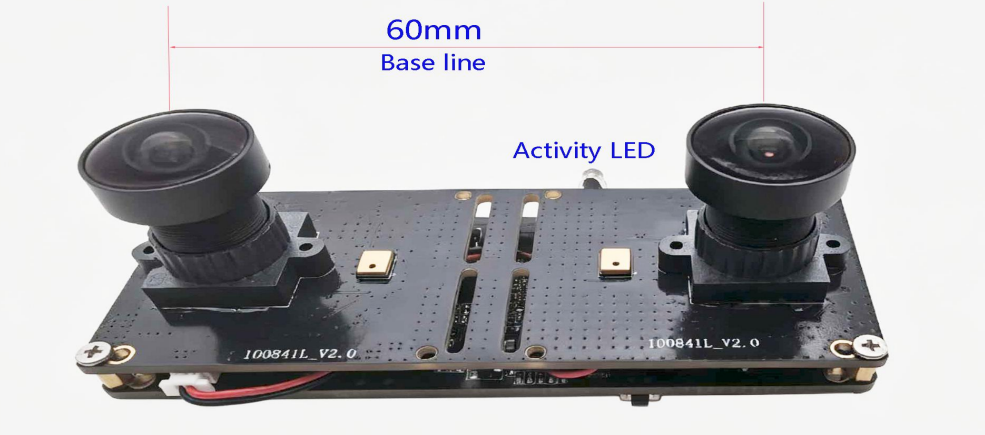 SANSETECH AR0234 1/2.6" 2MP Global Shutter 1920×1200 60fps Synchronized Dual-Lens AI Camera Module