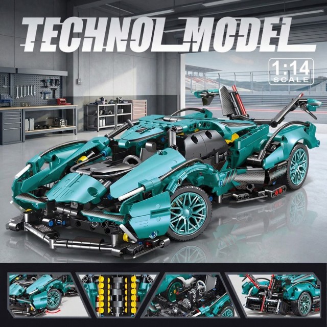 1:14 Sports Car Building Blocks Toys Boys or Adults Kits-Building Set Raceing Car Model-Cars for Boys Age 12-16 8-14-SC01