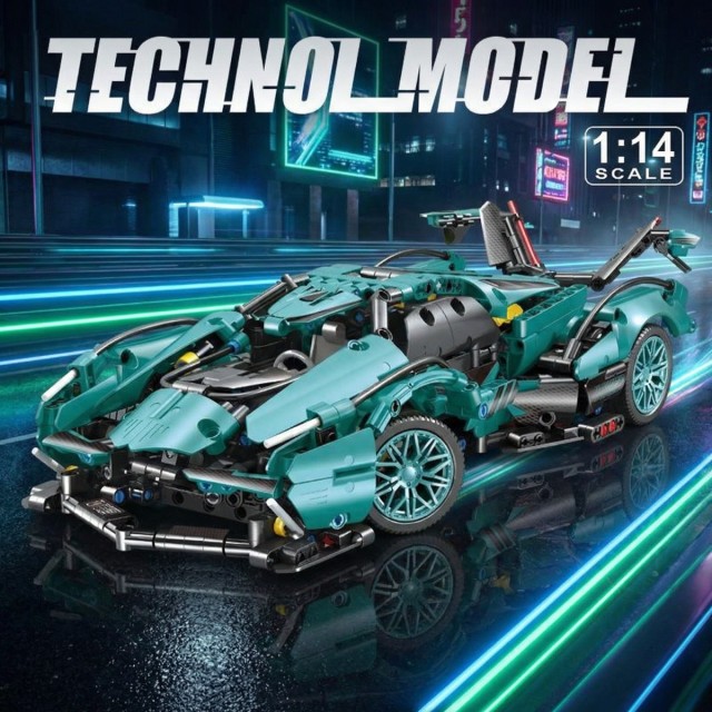 1:14 Sports Car Building Blocks Toys Boys or Adults Kits-Building Set Raceing Car Model-Cars for Boys Age 12-16 8-14-SC01