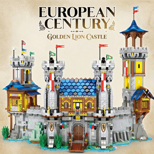 Medieval Castle Building Sets for Adults-Ideas House Model Toy Construction Set with LED Light-Collectible or Home Office Display-Gifts for Boys Girls Teens Women-CB02
