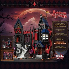 Goblin Castle-Haunted House Modular Buildings Set for Adults-Gothic Medieval Castle Architecture-Horror Haunted Mansion 2 in 1 Sets with Box-Nightmare Ideal Gifts for Christmas (3540 PCS)