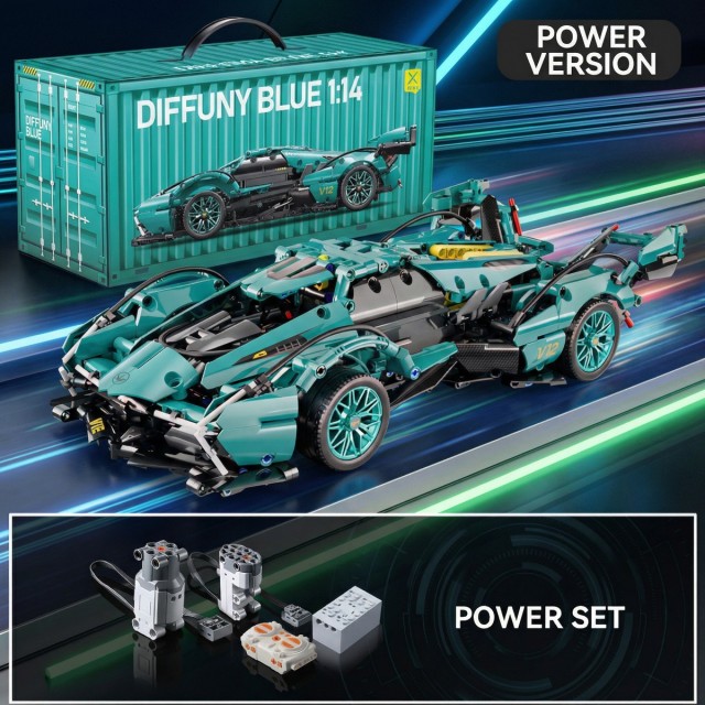 1:14 Sports Car Building Blocks Toys Boys or Adults Kits-Building Set Raceing Car Model-Cars for Boys Age 12-16 8-14-SC01