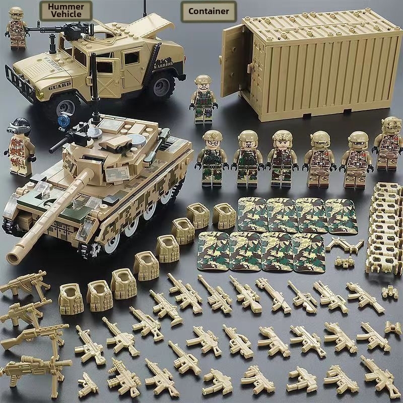 Desert-Tan Military Accessory Set - Army Action Figure