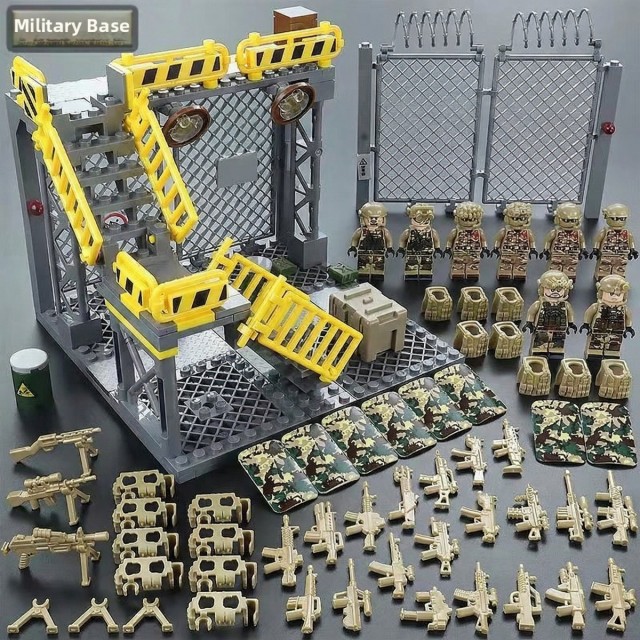 Desert-Tan Military Accessory Set - Army Action Figure